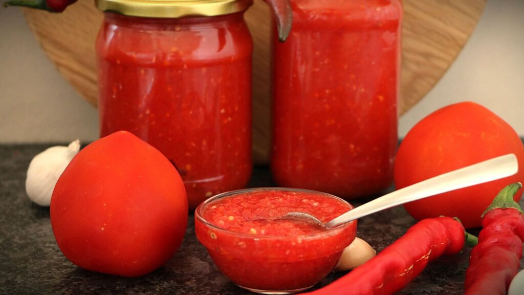 Аджика з помідорів і перцю