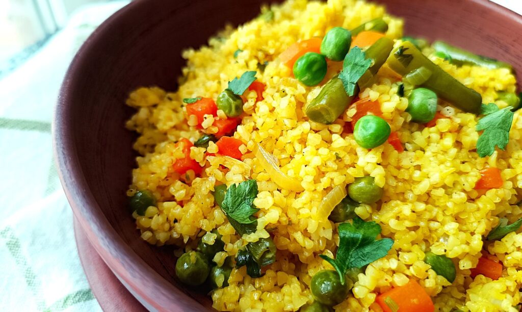 Булгур з овочами