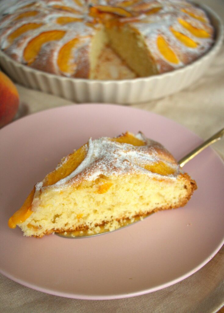 Пиріг з персиками