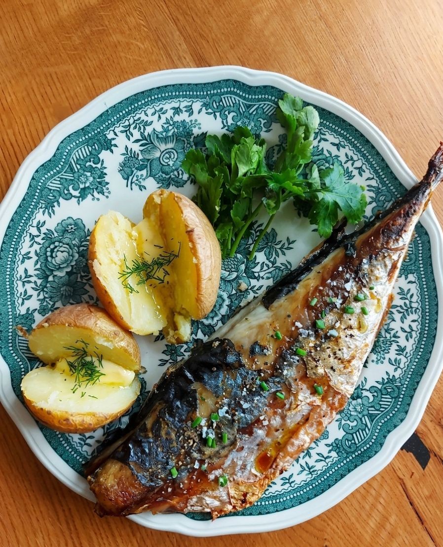 Запечена скумбрія в духовці